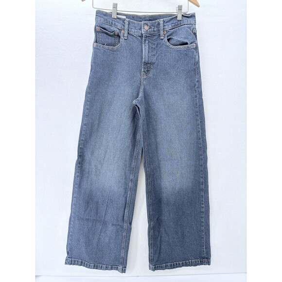 Gap Denim - Gap womens high rise stride wide leg jeans size 28/ 6R